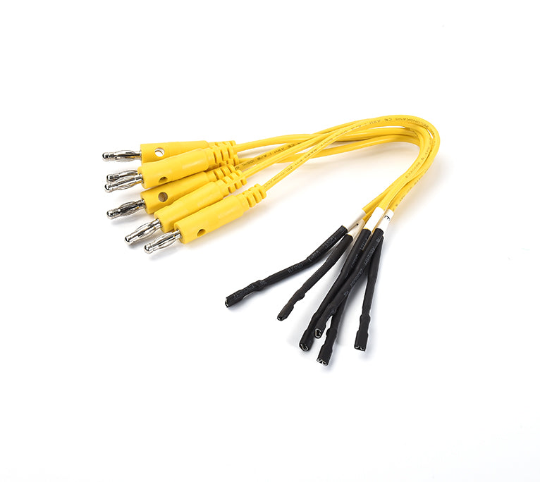 Lot de six adaptateurs de type B avec fiches bananes jaunes pour diagnostic auto