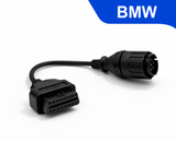 Adaptateur de diagnostic moto BMW 10 broches vers prise OBD2 standard