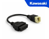 Adaptateur de diagnostic moto Kawasaki 6 broches vers prise OBD2 femelle