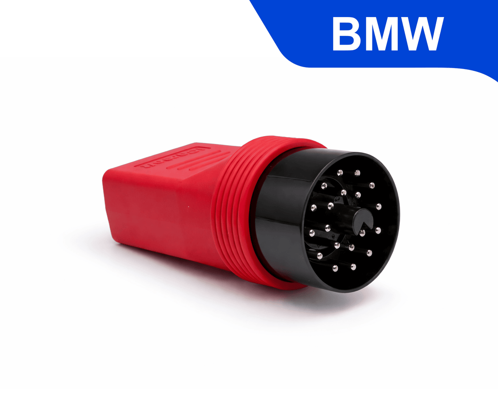 Adaptateur diagnostic 20 broches rouge et noir pour anciens véhicules BMW