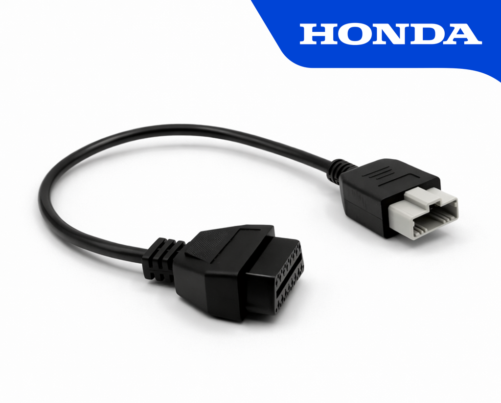 Adaptateur de diagnostic automobile Honda 5 broches vers OBD2 noir