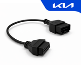 Adaptateur de diagnostic OBD2 Kia 20 broches noir pour valise iCarsoft
