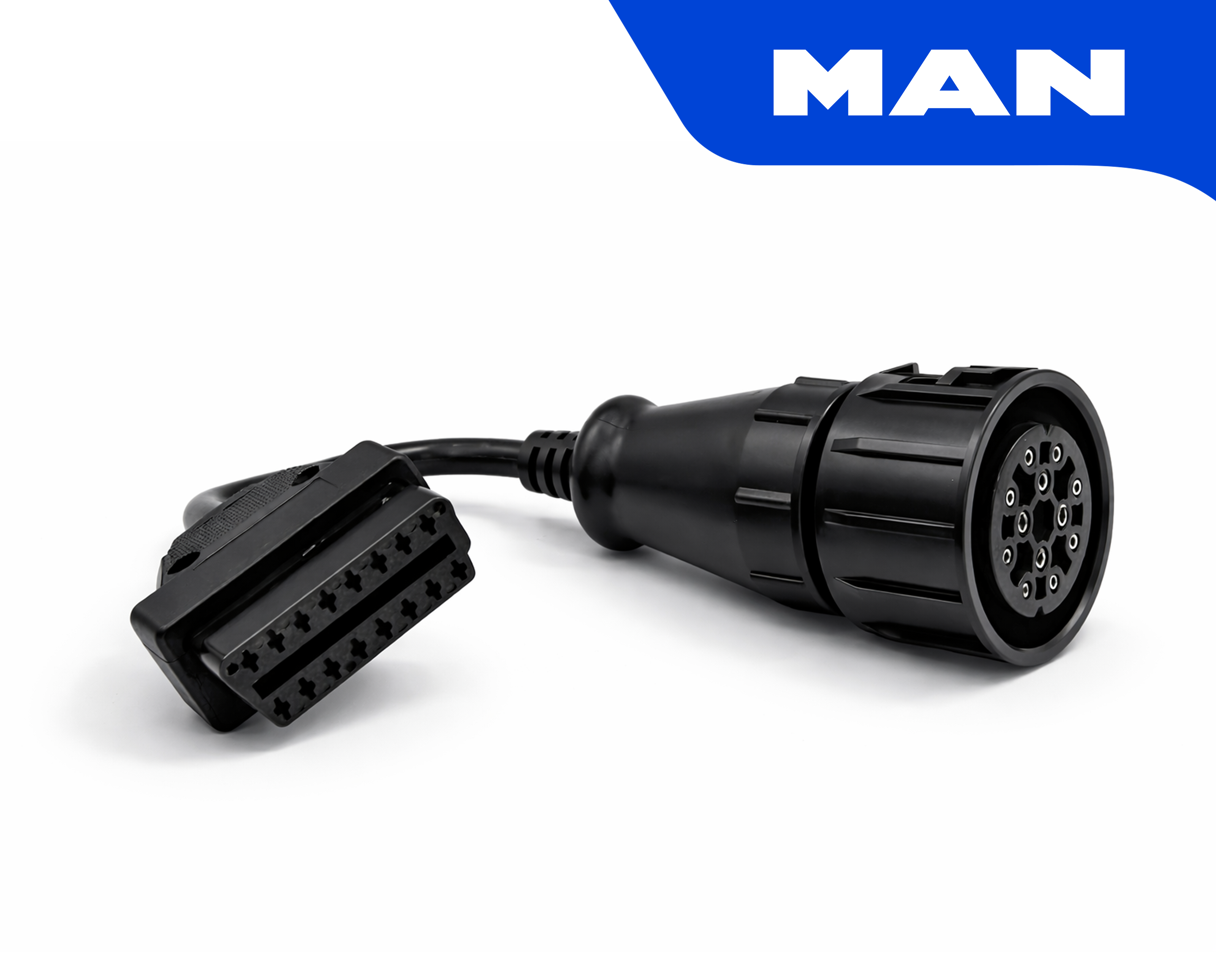 Adaptateur OBD2 16 broches vers connecteur MAN 12 broches pour diagnostic de camion poids lourd