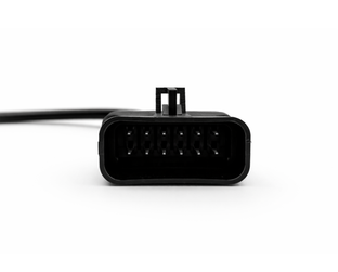 Vue de face du connecteur femelle 10 broches de l adaptateur Opel vers OBD2