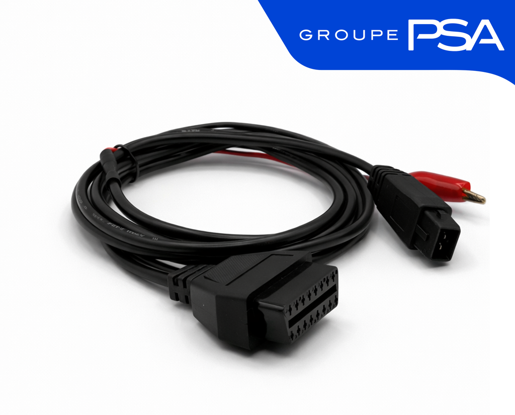Adaptateur diagnostic automobile PSA 2x2 broches vers OBD2 iCarsoft