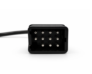 Vue de face du connecteur adaptateur OBD2 Renault 12 broches pour diagnostic