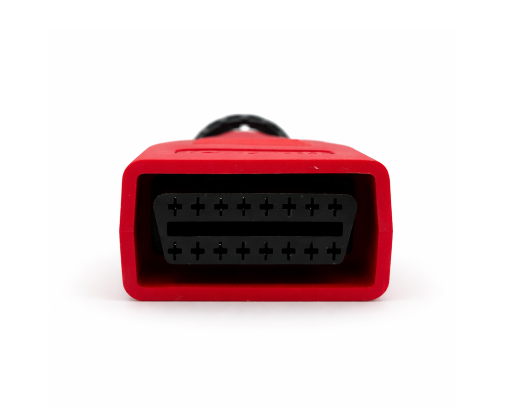 Vue arrière du connecteur noir de l adaptateur OBD2 Sprinter 14 broches