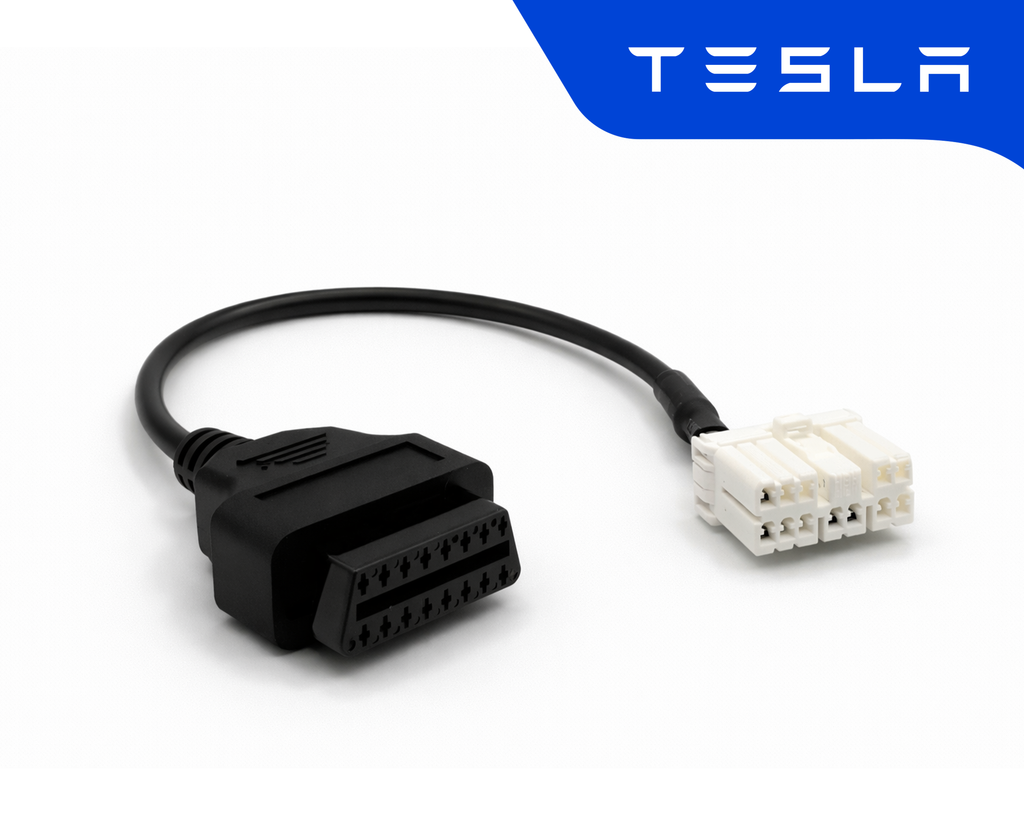Adaptateur de diagnostic automobile Tesla 12 broches vers prise OBD2 standard