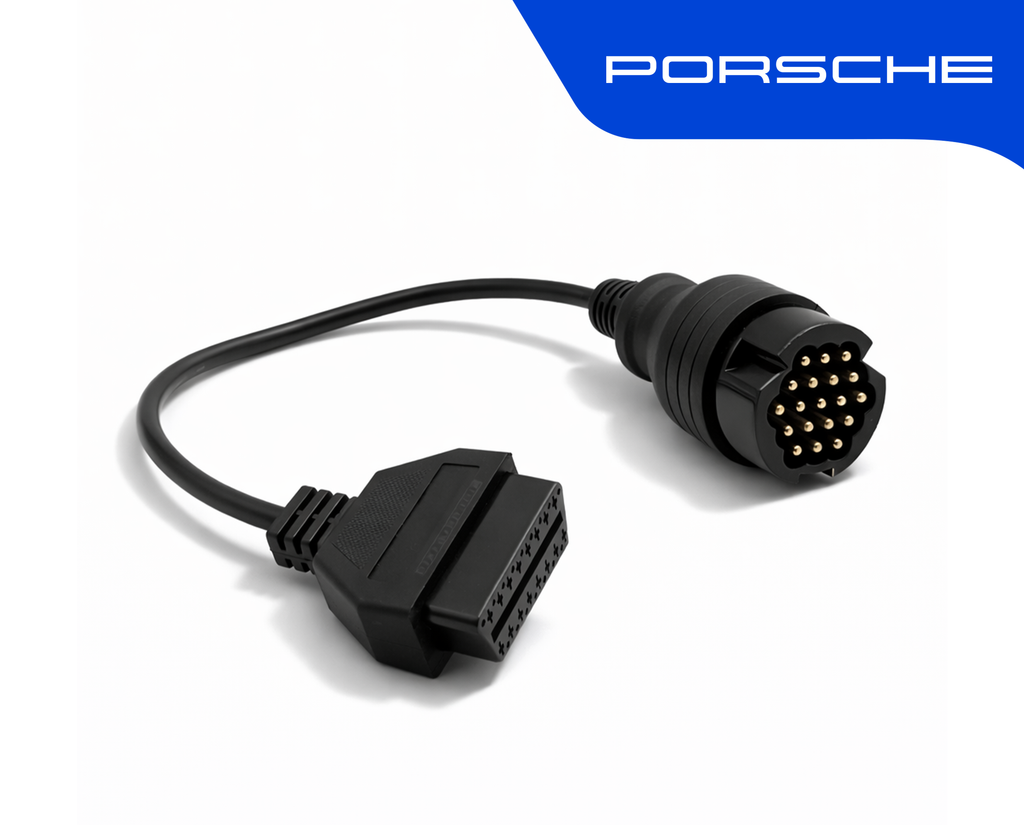Adaptateur de diagnostic Porsche 19 broches mâle vers prise OBD2 femelle de marque iCarsoft