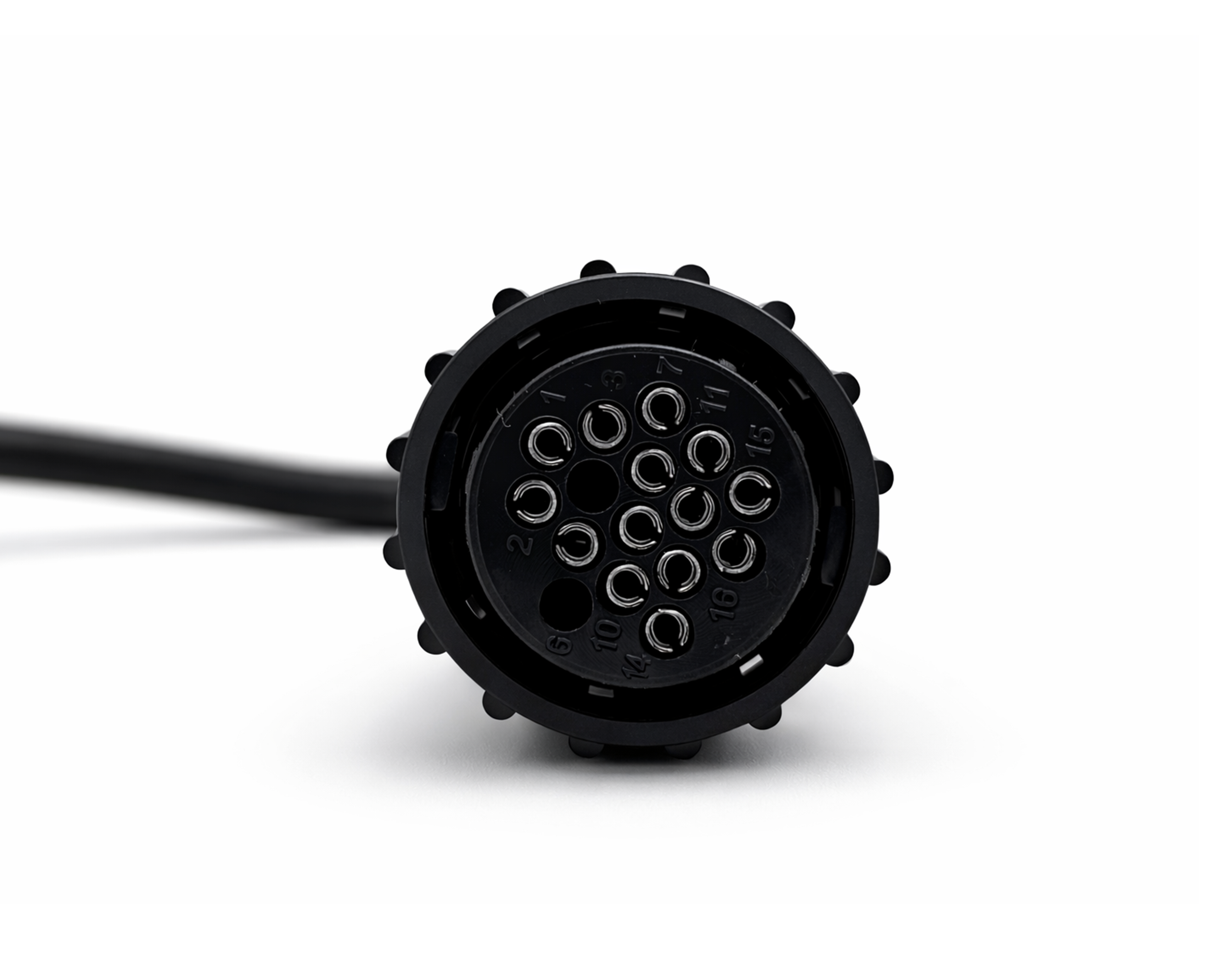 Adaptateur de diagnostic Scania 16 broches avec connecteur rond noir