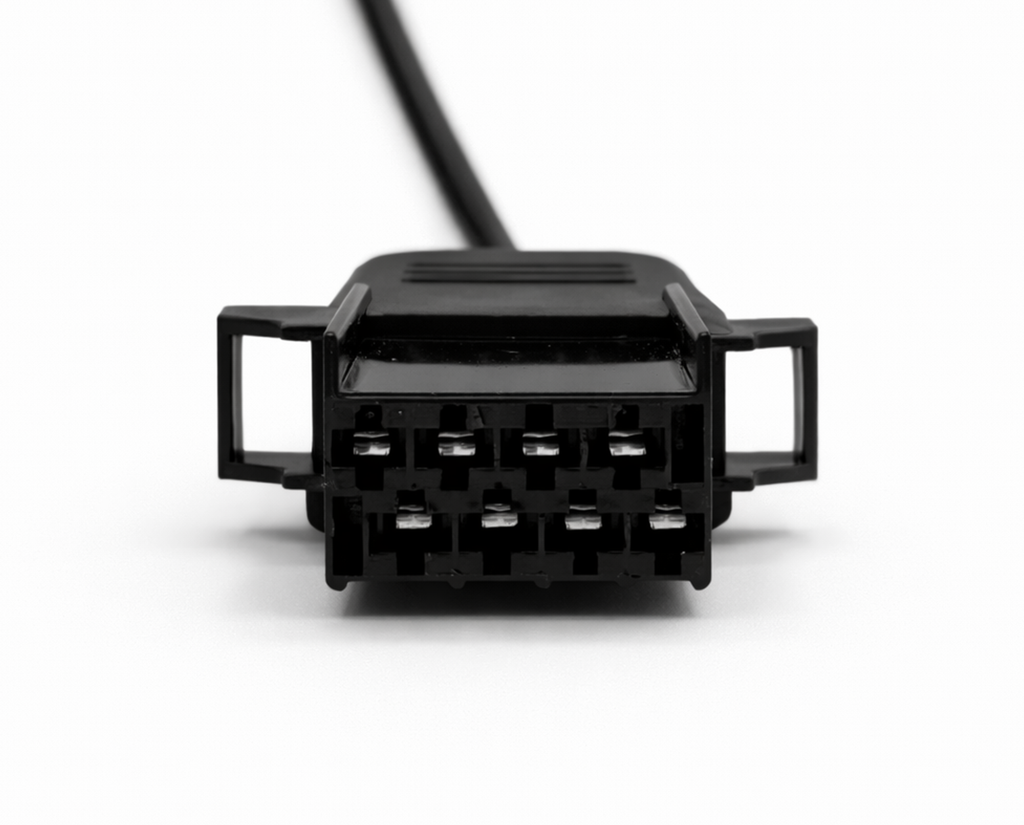 Adaptateur Volvo 8 broches femelle noir avec câble pour valise de diagnostic iCarsoft