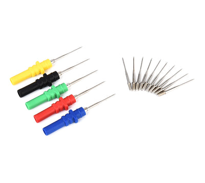 Kit de 5 aiguilles de test multicolores et 10 pointes de rechange pour diagnostic oscilloscope