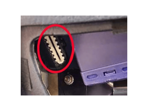 Emplacement du connecteur de diagnostic OBD sur une Alfa Romeo GTV Phase 2