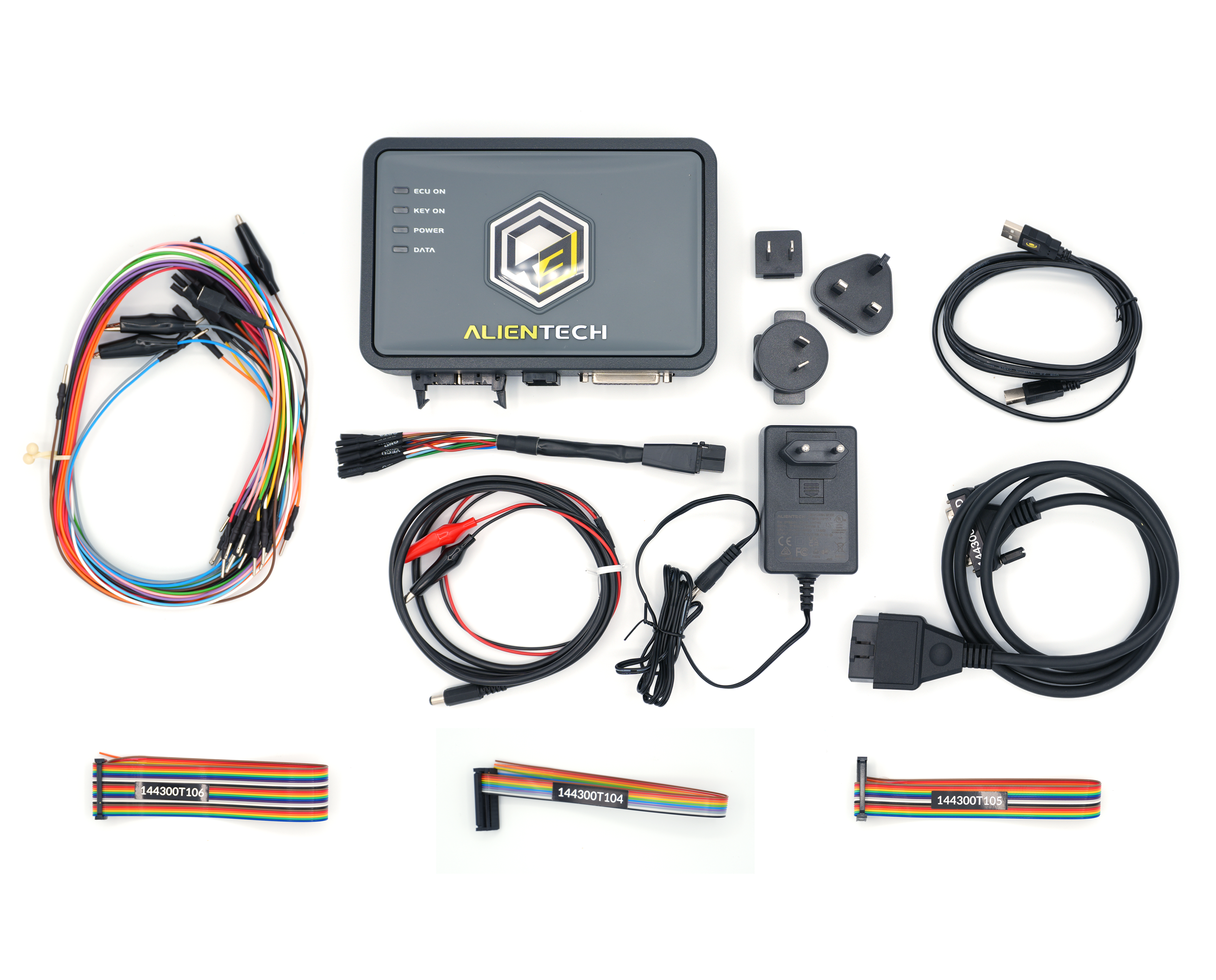 Pack complet Alientech KESSv3 version Master avec câbles et adaptateurs de diagnostic
