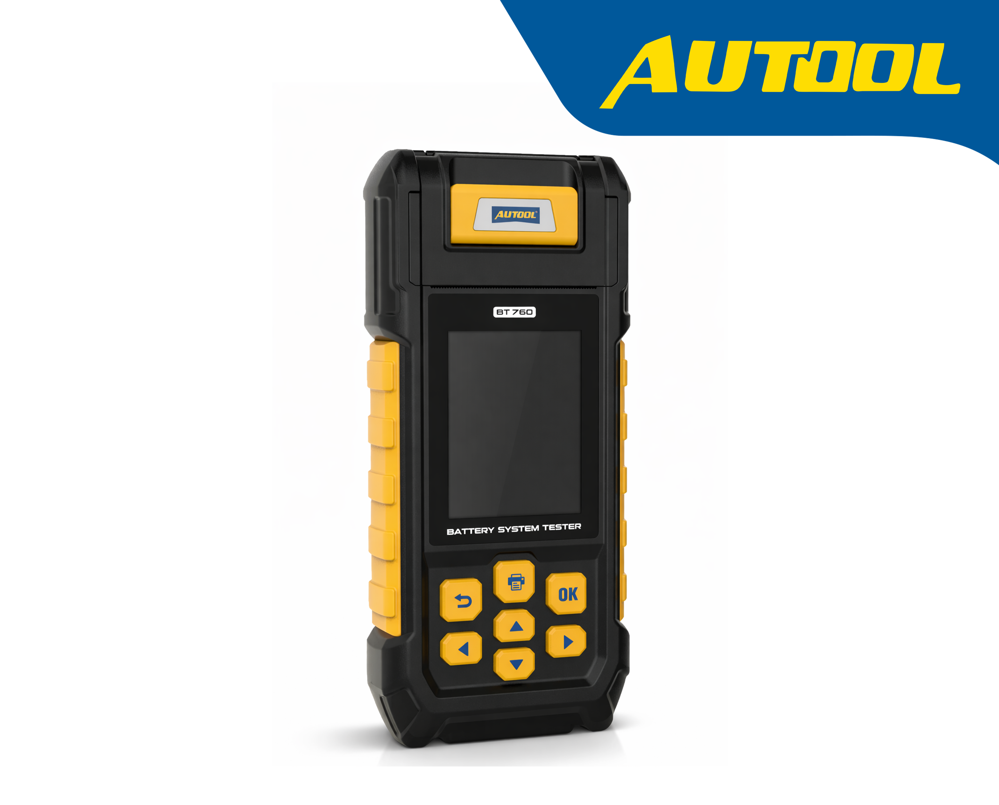 Testeur de batterie automobile professionnel Autool BT760 noir et jaune