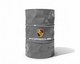 Baril decoratif gris de marque Porsche parfait pour decorer un atelier de diagnostic auto