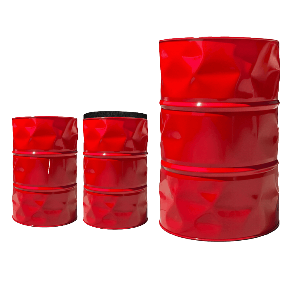 Baril Rouge Baril décoratif personnalisable grand modèle | Objet déco unique