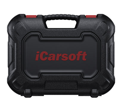 Mallette de transport noire rigide avec logo rouge pour valise diagnostic iCarsoft CR Eagle