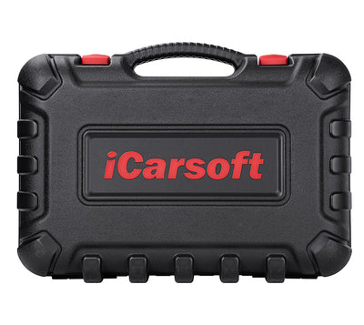 Mallette de transport noire rigide avec logo rouge pour valise iCarsoft CR Ultra