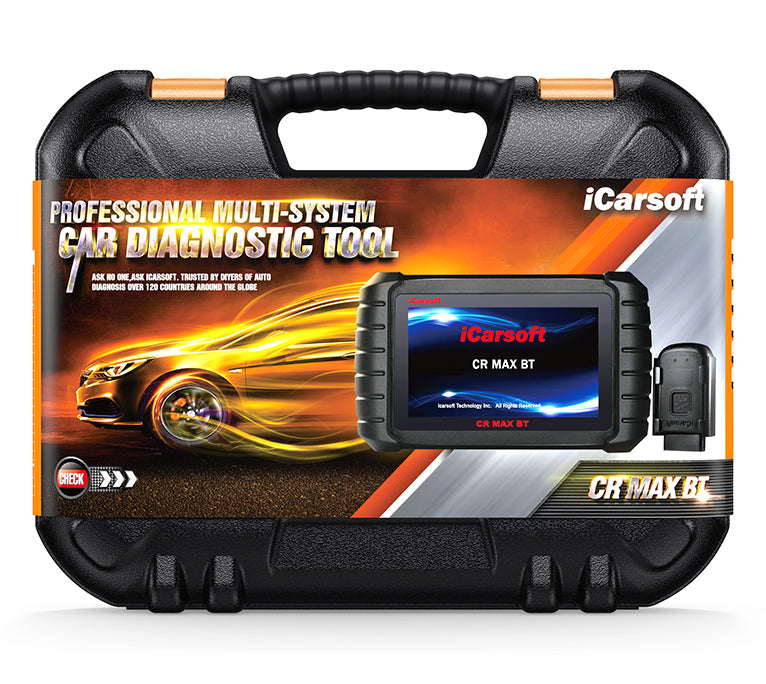 Boîte de transport de la valise de diagnostic multimarque iCarsoft CR Max BT