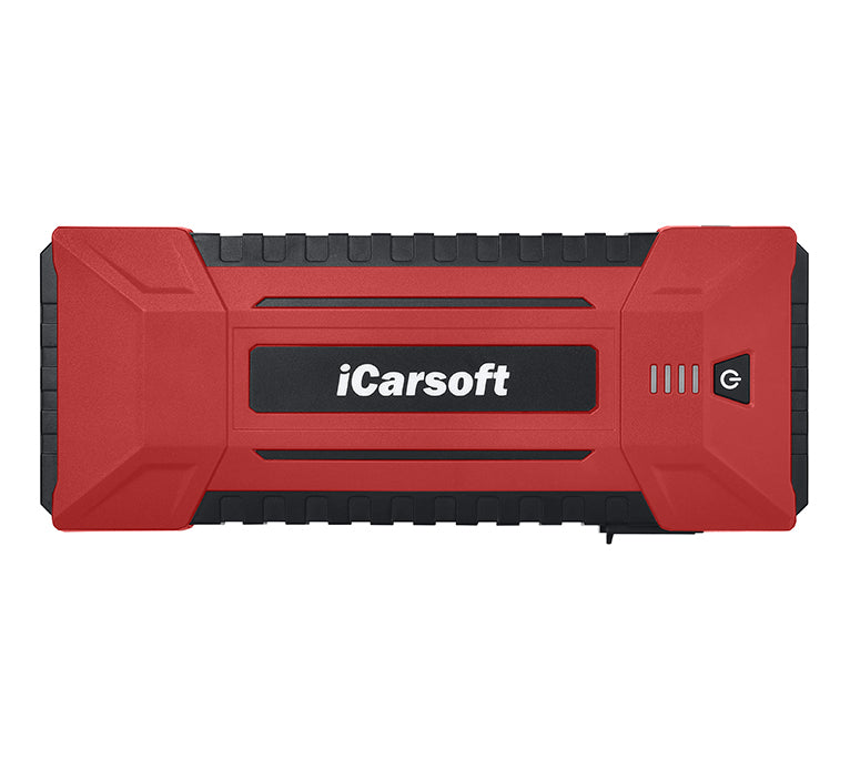 Booster de batterie et jump starter iCarsoft JS V30 de 24000 mAh en rouge et noir