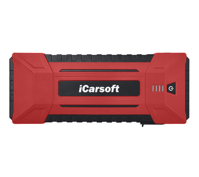 Booster de batterie et jump starter iCarsoft JS V30 de 24000 mAh en rouge et noir
