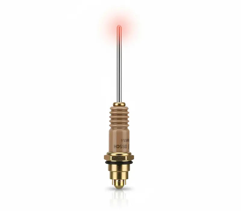 Bougie de prechauffage pour moteur diesel avec element chauffant rougeoyant
