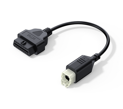 Câble adaptateur de diagnostic iCarsoft MT08 noir pour moto