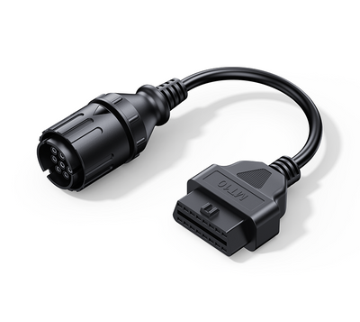 Câble adaptateur de diagnostic OBD2 iCarsoft MT10 noir pour moto