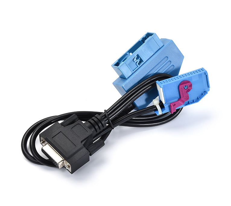Câble adaptateur de diagnostic iCarsoft INS V2 avec connecteurs bleu et noir