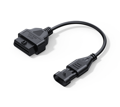 Câble adaptateur de diagnostic OBD2 iCarsoft MT17 noir pour moto