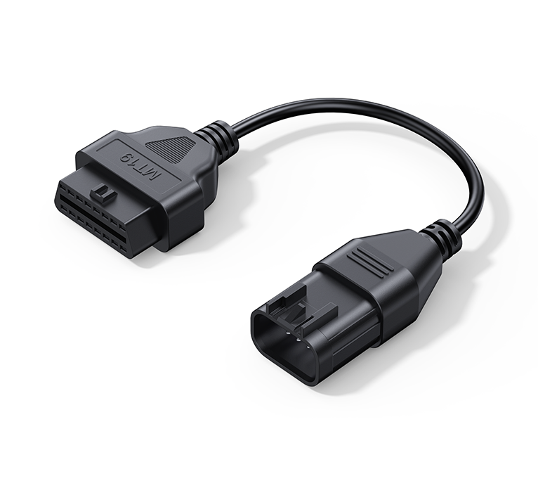 Câble adaptateur de diagnostic iCarsoft MT19 noir pour moto