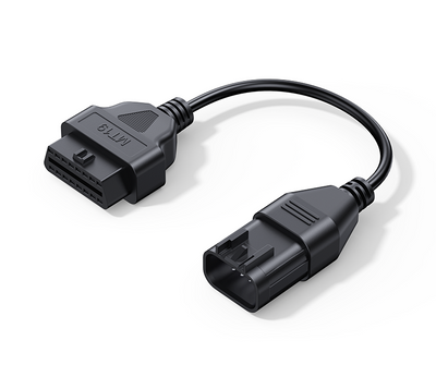 Câble adaptateur de diagnostic iCarsoft MT19 noir pour moto