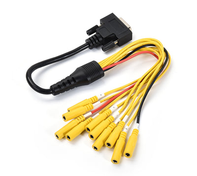 Câble bench mode iCarsoft noir et jaune pour valise de diagnostic automobile