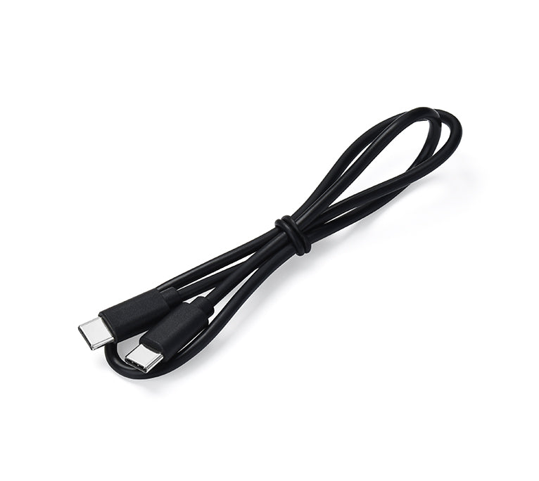 Cable de recharge USB-C vers USB-C double noir pour booster iCarsoft JS V10