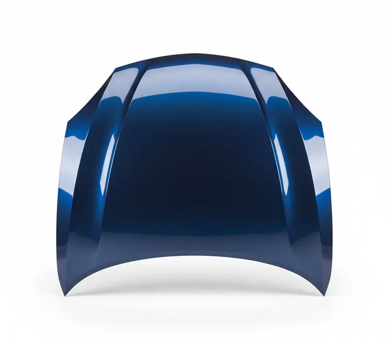 Capot de voiture de couleur bleu métallisé brillant pour réparation de carrosserie