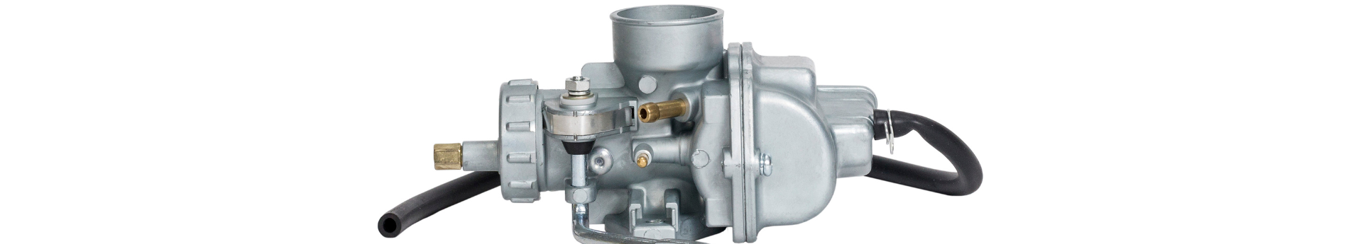 Carburateur métallique de rechange pour moto et quad sur fond blanc