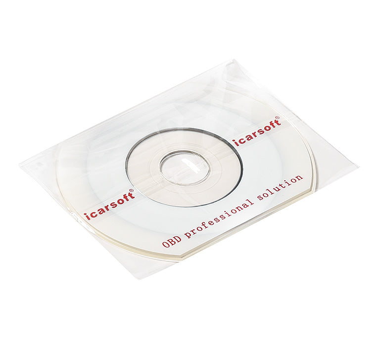 CD-ROM d installation iCarsoft i620 OBD professional solution dans son étui plastique