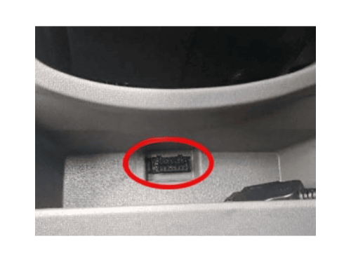 Emplacement de la prise de diagnostic OBD2 dans une Chevrolet S10