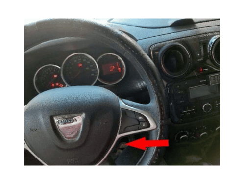 Tableau de bord de Dacia Lodgy phase 2 pour diagnostic OBD2 avec iCarsoft