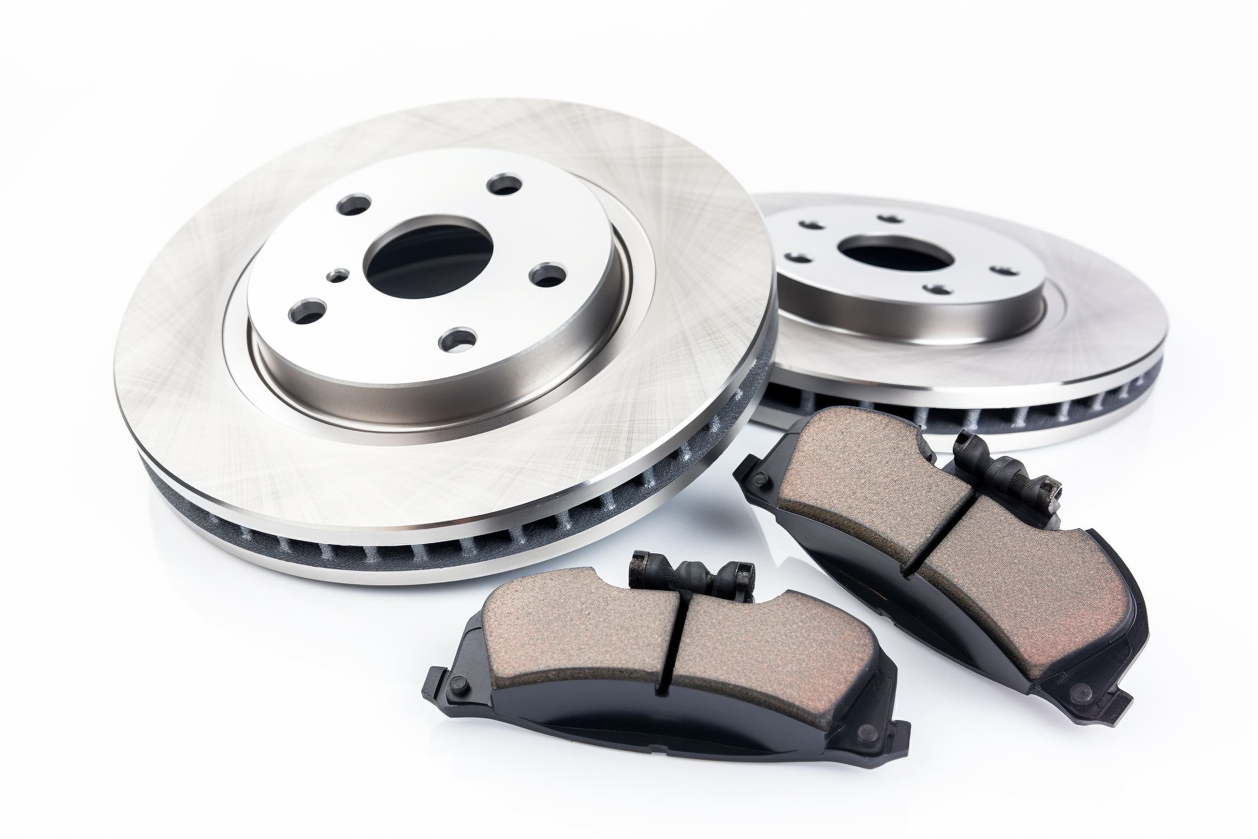 Paire de disques de frein ventilés et plaquettes de frein neuves pour entretien auto
