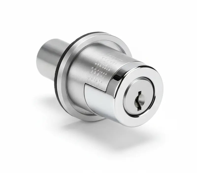 Serrure de portière de voiture avec cylindre de clé métallique