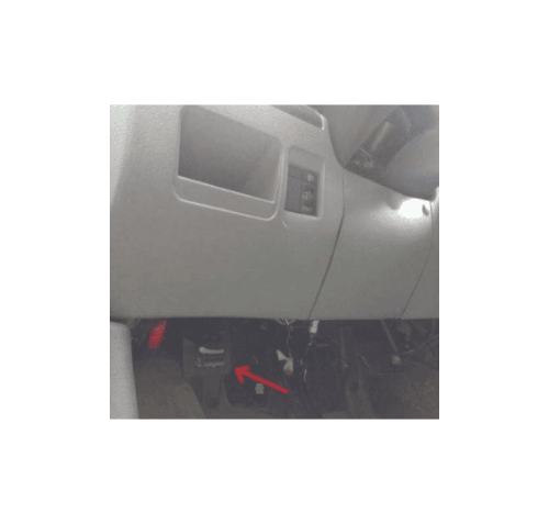 Localisation de la prise de diagnostic OBD sous le tableau de bord d un Fiat Scudo