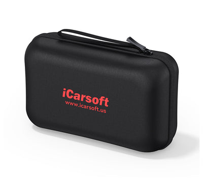 Etui de protection noir rigide zippé pour valise de diagnostic iCarsoft