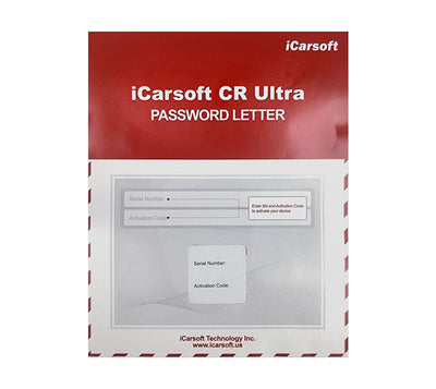 Enveloppe contenant la lettre de mot de passe et d activation pour valise de diagnostic iCarsoft