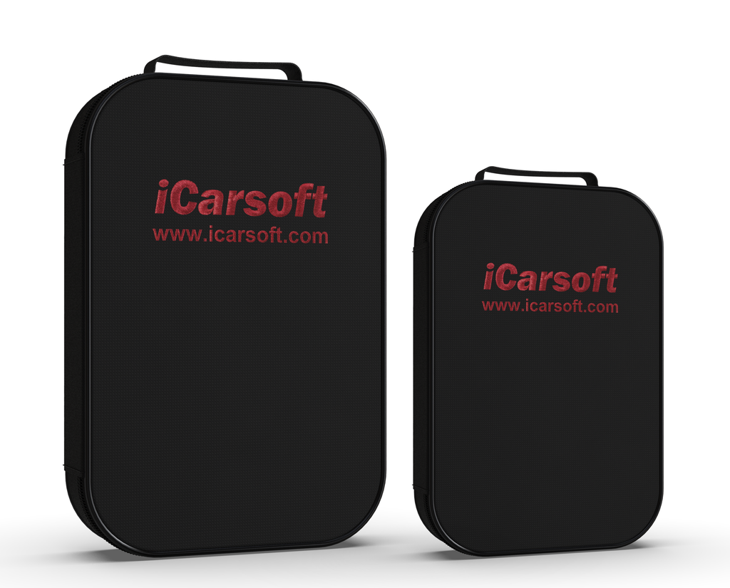 Deux sacoches de protection noires iCarsoft pour valises de diagnostic auto