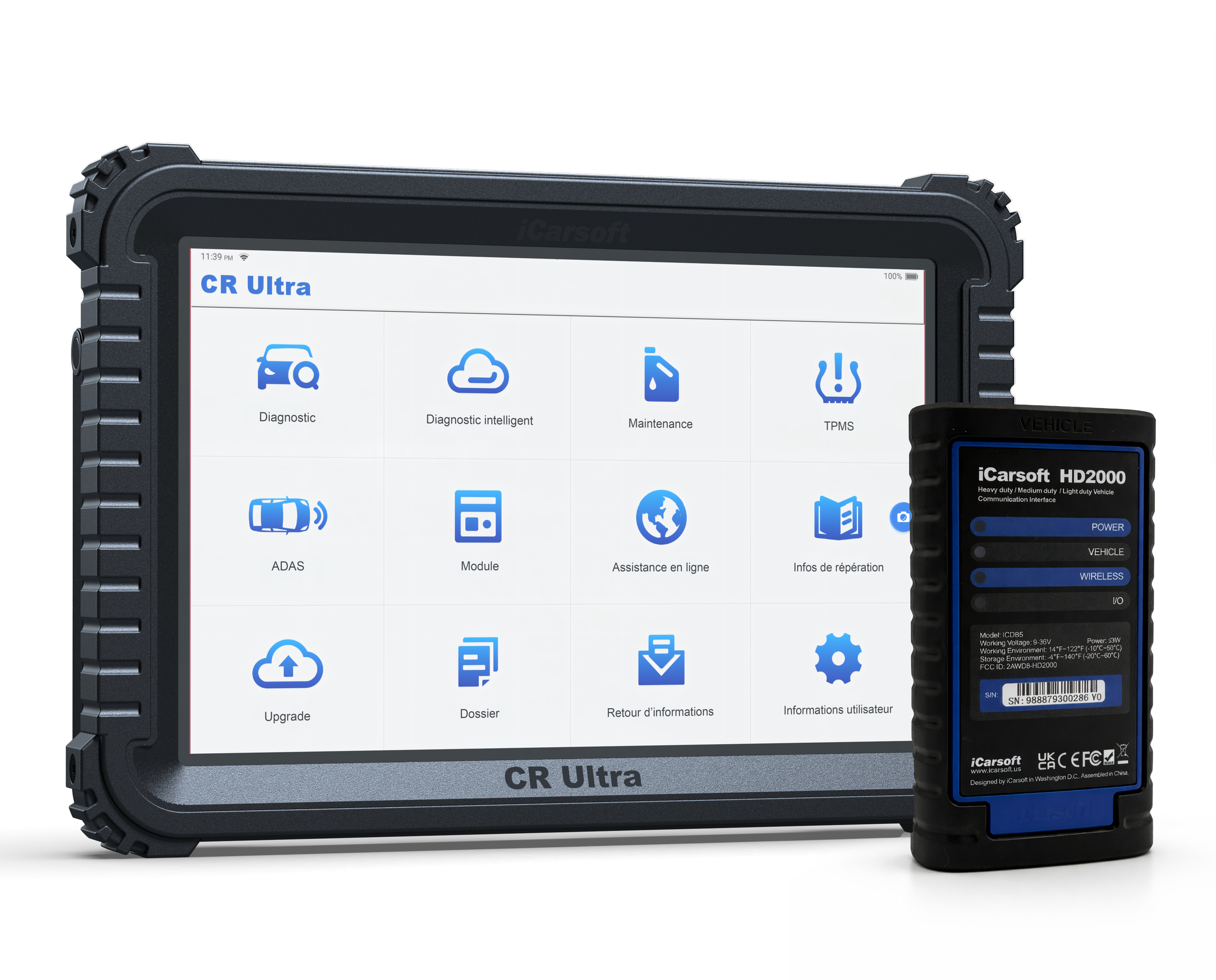 iCarsoft CR Ultra pour VL et PL