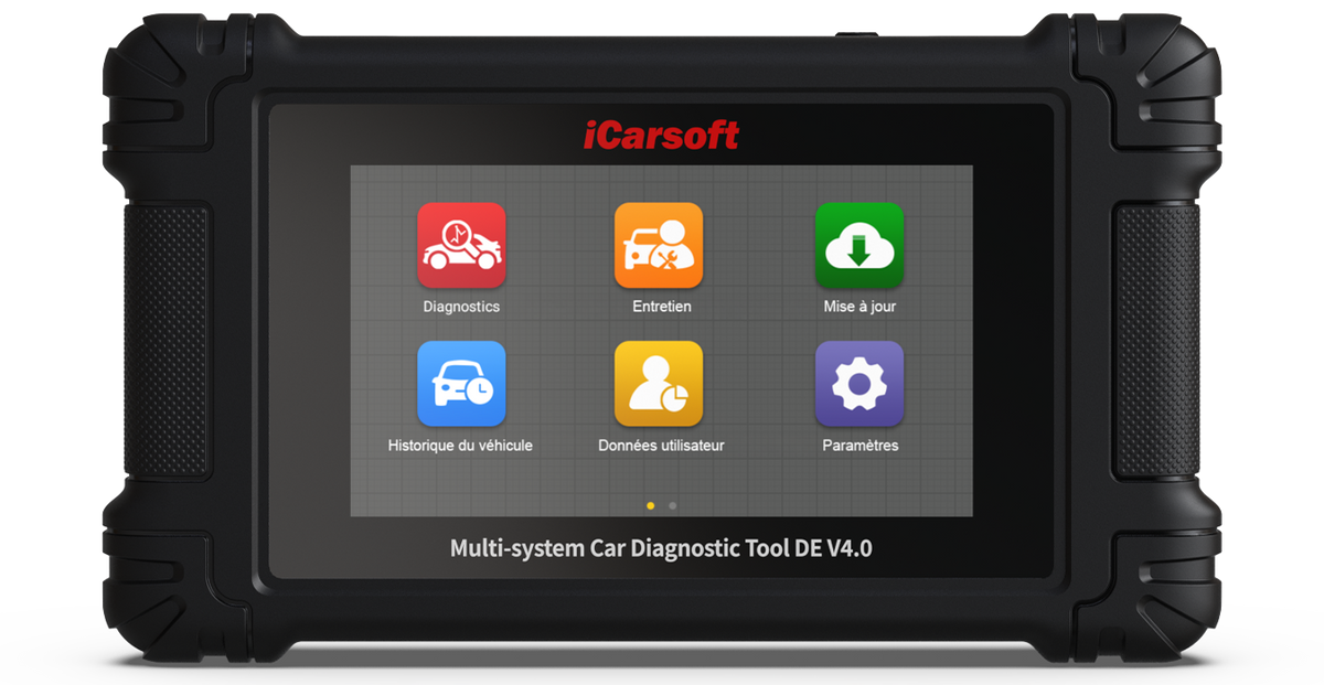 Valise de diagnostic multimarque iCarsoft DE V4.0 avec menu en francais