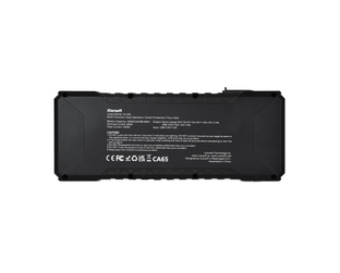 Vue arrière du booster de batterie iCarsoft JS V30 avec ses spécifications et consignes
