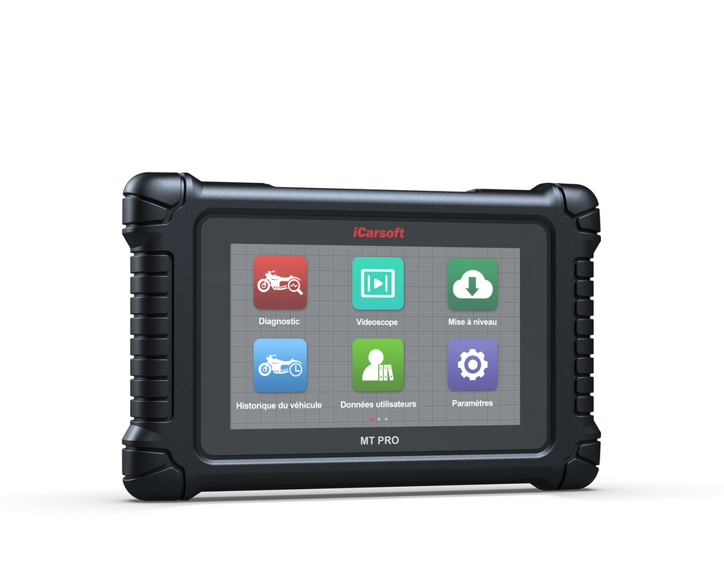 Valise de diagnostic multimarque iCarsoft MT Pro pour motos avec écran tactile